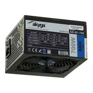 Sursa alimentare Akyga 700W Black Edition P4+4 PCI-E SATA PPFC 12 cm imagine