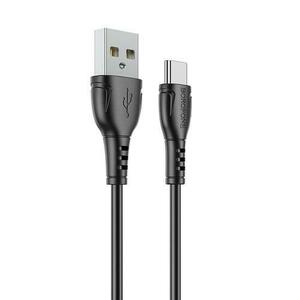 Cablu de Date Borofone BX51 Triumph, USB la USB Type-C, 1 m, 3A, Negru imagine