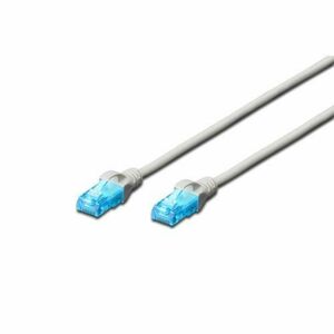Cablu de corectie, Digitus, cat5e, U-UTP, 5 m, Albastru/Gri DK-1511-050/B imagine