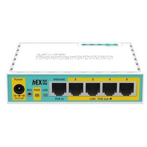 Router MikroTik RB750UPR2, 5 x LAN, 4 x PoE imagine