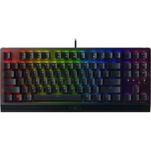 Tastatura gaming mecanica Razer BlackWidow V3 TKL, iluminare Chroma RGB, switch Razer Green, US Layout (Negru) imagine