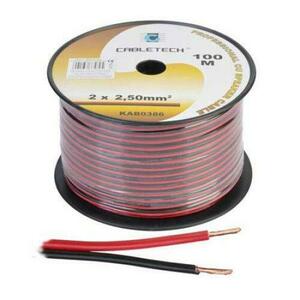Cablu difuzor cupru 2x2.50mm rosu/negru 100m imagine