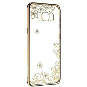 Protectie Spate Devia Silicon Joyous Champagne pentru Samsung Galaxy S8 (Auriu/Transparent) imagine