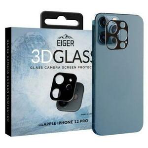 Folie Protectie Sticla Eiger 3D EGSP00685 pentru iPhone 12 Pro (Negru) imagine