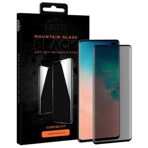 Folie Protectie Sticla Temperata Eiger 3D Privacy Mountain Glass EGMSP00134 pentru Samsung Galaxy S10 (Transparent/Negru) imagine