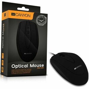 Wired optical mouse, 3 buttons, DPI 800, Black imagine