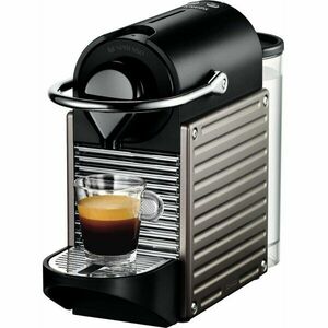 Espressor Nespresso Pixie Titan C60-EU-TI-NE, 19 bari, 1260 W, 0.7 l, Gri + 14 capsule cadou imagine