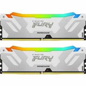 Memorie RAM DDR5, 32GB, 7200MHz, CL38, 1.35V, FURY Renegade White, RGB, Kit of 2 imagine
