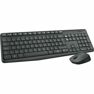 Kit tastatura + mouse 920-008889, wireless, negru, DE imagine