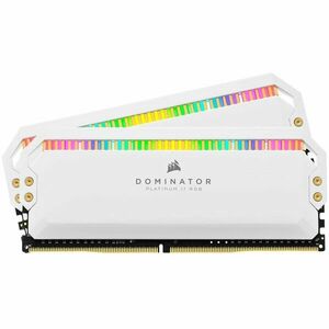 Memorie Corsair DOMINATOR PLATINUM XMP 2.0 White Heatspreaders, DDR4, 3200MHz 32GB (2x16GB), CL16, RGB imagine