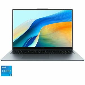 Laptop Huawei MateBook D 16 cu procesor Intel ® Core™ i5-12450H pana la 4.40GHz, 16, WUXGA, IPS 16GB DDR4, 512GB SSD, Intel® UHD Graphics, No OS, Space Gray imagine