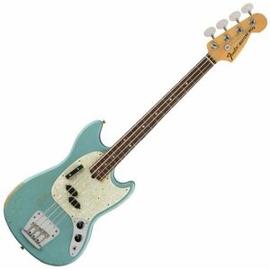 Fender JMJ Mustang Bass RW Faded Daphne Blue imagine