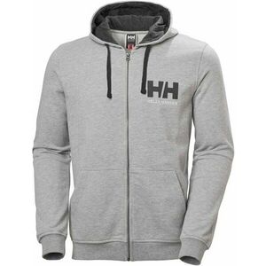 Helly Hansen Men's HH Logo Full Zip Hanorac cu gluga Grey Melange M imagine