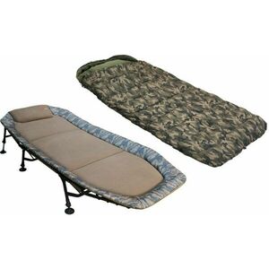 ZFISH Camo Set Flat Bedchair + Sleeping Bag Pat imagine