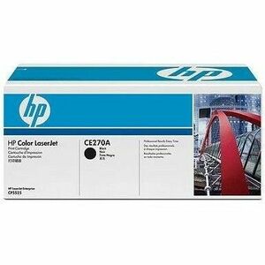 HP CE270A Toner Cartridge Black, Works with: HP LaserJet Colour Series CE270A imagine