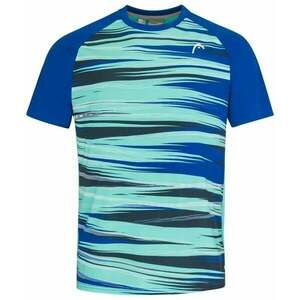 Head Topspin T-Shirt Men Royal/Print Vision M Tricou Tenis imagine
