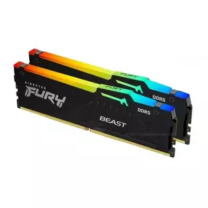 Memorie Desktop Kingston Fury Beast RGB 32GB(2 x 16GB) DDR5 4800MT/s imagine