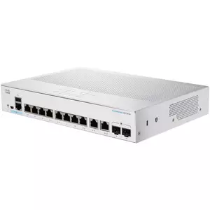 Switch Cisco CBS350-8T-E-2G cu management fara PoE 8x1000Mbps-RJ45 + 2xGigabit/SFP Combo imagine