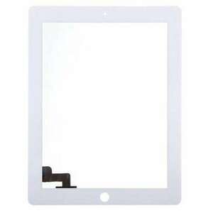 Touchscreen Digitizer Apple iPad 2 A1395 A1396 cu adeziv Alb Geam Sticla Tableta imagine