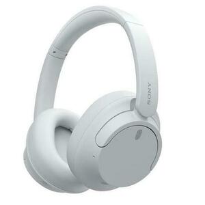 Casti Stereo Wireless Sony WH-CH720NW, Noise Cancelling, Bluetooth, Microfon, Quick Charge, Autonomie 35 ore (Alb) imagine