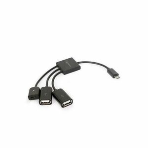 Cablu de date Gembird, Universal, 13 cm, USB 2.0, Negru imagine