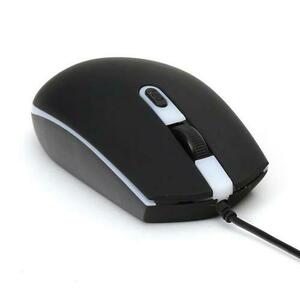 Mouse optic USB pe cablu, Omega 45539, 4 butoane, 2000DPI, cablu de 1.5m lungime, negru imagine