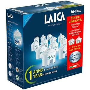 Pachet LAICA F12K002 10 filtre Bi-Flux + 2 filtre Mineral Magnesium Active imagine