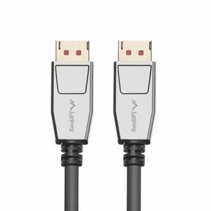 Cablu premium DisplayPort tata la DisplayPort tata v.1.4, Lanberg 42898, 1m, 8K 60Hz, HDR, DSC 1.2, Negru imagine