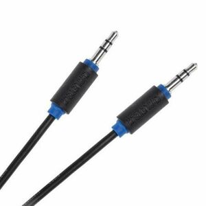 Cablu audio Cabletech, 2 x jack stereo 3.5 mm tata, 5 m, Negru imagine