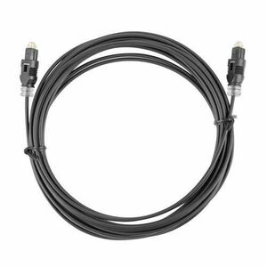 Cablu audio optic digital, lungime 3 m, Lanberg 42241, 2 conectori tip TosLink tata, negru imagine