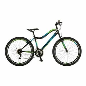 Bicicleta Mtb Booster Galaxy - 26 Inch, Negru-Albastru-Verde imagine