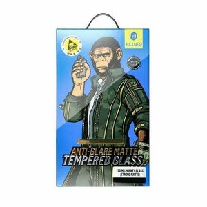 Folie de protectie Ecran Mr. Monkey Glass pentru Apple iPhone 15 Pro Max, Sticla Securizata, Full Glue, 5D, Neagra imagine