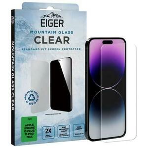 Folie Eiger Sticla 2.5D Mountain Glass pentru Apple iPhone 15 Plus / 15 Pro Max (Trasparent) imagine