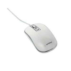 Mouse Gembird, USB 1.35m, 1200 DPI (Alb/Argintiu) imagine