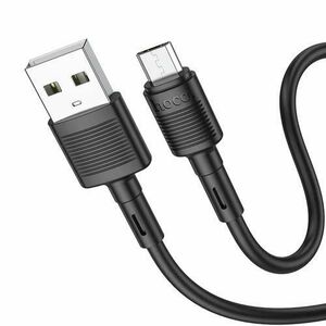 Cablu Date si Incarcare USB-A - microUSB HOCO X83 Victory, 18W, 1m, Negru imagine