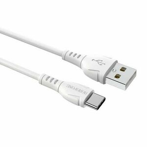 Cablu de date Borofone BX51, USB - USB Type-C, Alb imagine