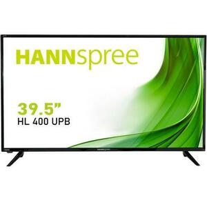 Display Profesional VA LED Hannspree 39.5inch HL400UPB, Full HD (1920 x 1080), VGA, HDMI, Boxe (Negru) imagine