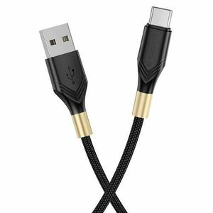 Cablu Date si Incarcare USB-A - USB-C Borofone BX92 Advantage, 18W, 1m, Negru imagine