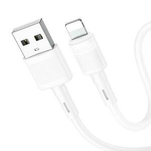 Cablu Date si Incarcare USB-A - Lightning HOCO X83 Victory, 18W, 1m, Alb imagine