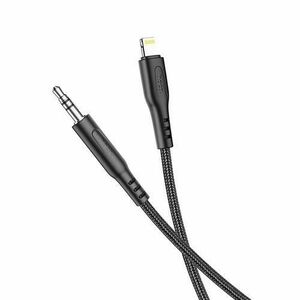 Cablu Audio 3.5mm - Lightning HOCO UPA18, 1m, Negru imagine