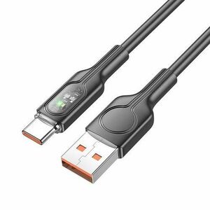 Cablu Date si Incarcare USB-A - USB-C HOCO U120, 100W, 1m, Negru imagine