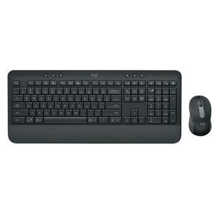 Kit Tastatura si Mouse Logitech Signature MK650, USB, layout US International, 4000 DPI, Bluetooth (Negru) imagine