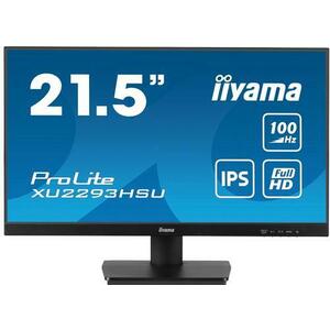 Monitor IPS LED Iiyama 21.5inch XU2293HSU-B6, Full HD (1920 x 1080), HDMI, DisplayPort, Boxe, 100 Hz, 1 ms (Negru) imagine