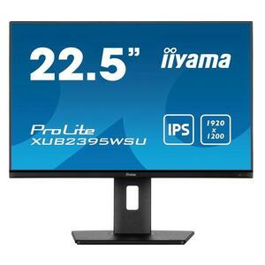 Monitor IPS LED Iiyama 22.5inch XUB2395WSU-B5, 1920 x 1200, VGA, HDMI, DisplayPort, Boxe, Pivot (Negru) imagine