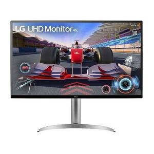 Monitor Gaming VA LED LG 31.5inch 32UQ750P-W, UHD (3840x2160), HDMI, DisplayPort, Boxe, Pivot, 144 Hz, 5 ms (Alb/Argintiu) imagine