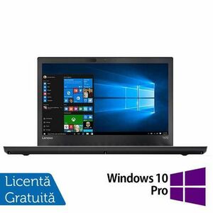 Laptop Refurbished LENOVO ThinkPad T470, Intel Core i5-6300U 2.40 - 3.00GHz, 8GB DDR4, 256GB SSD, 14 Inch HD, Webcam + Windows 10 Pro imagine