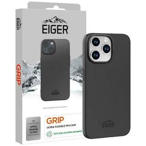 Husa de protectie Eiger Grip pentru iPhone 15 Pro, Negru imagine