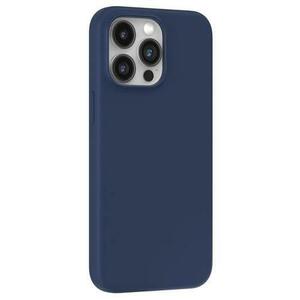 Husa Devia Silicon Nature Series compatibila cu iPhone 15 Pro, Albastru imagine