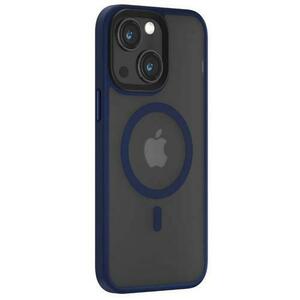 Husa Devia Pino Series Magnetic Shockproof compatibila cu iPhone 15, Albastru imagine