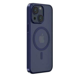Husa Devia Glimmer Series Magnetic compatibila cu iPhone 15, Albastru imagine